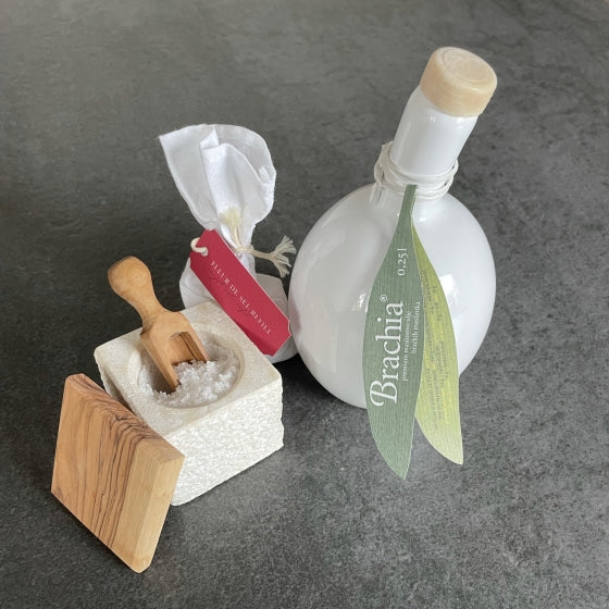 Duo Olivenöl Keramik & Fleur de Sel