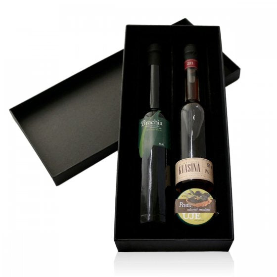 Geschenkpaket Essig & Olivenöl