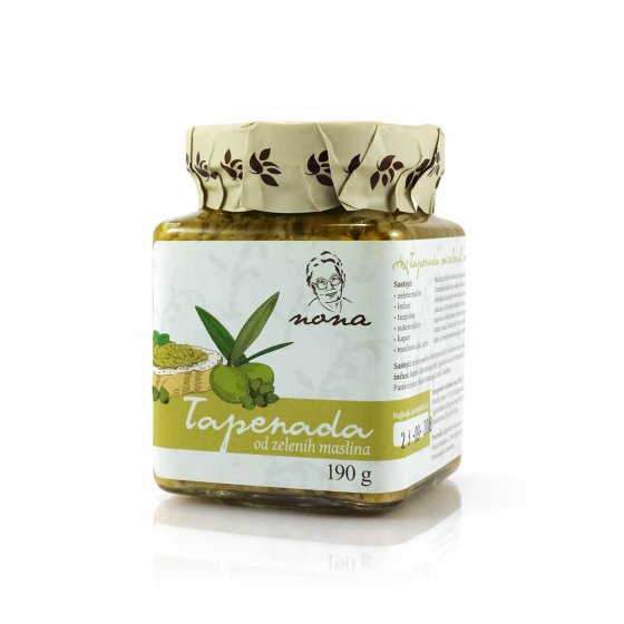 Nona Tapenade aus grünen Oliven